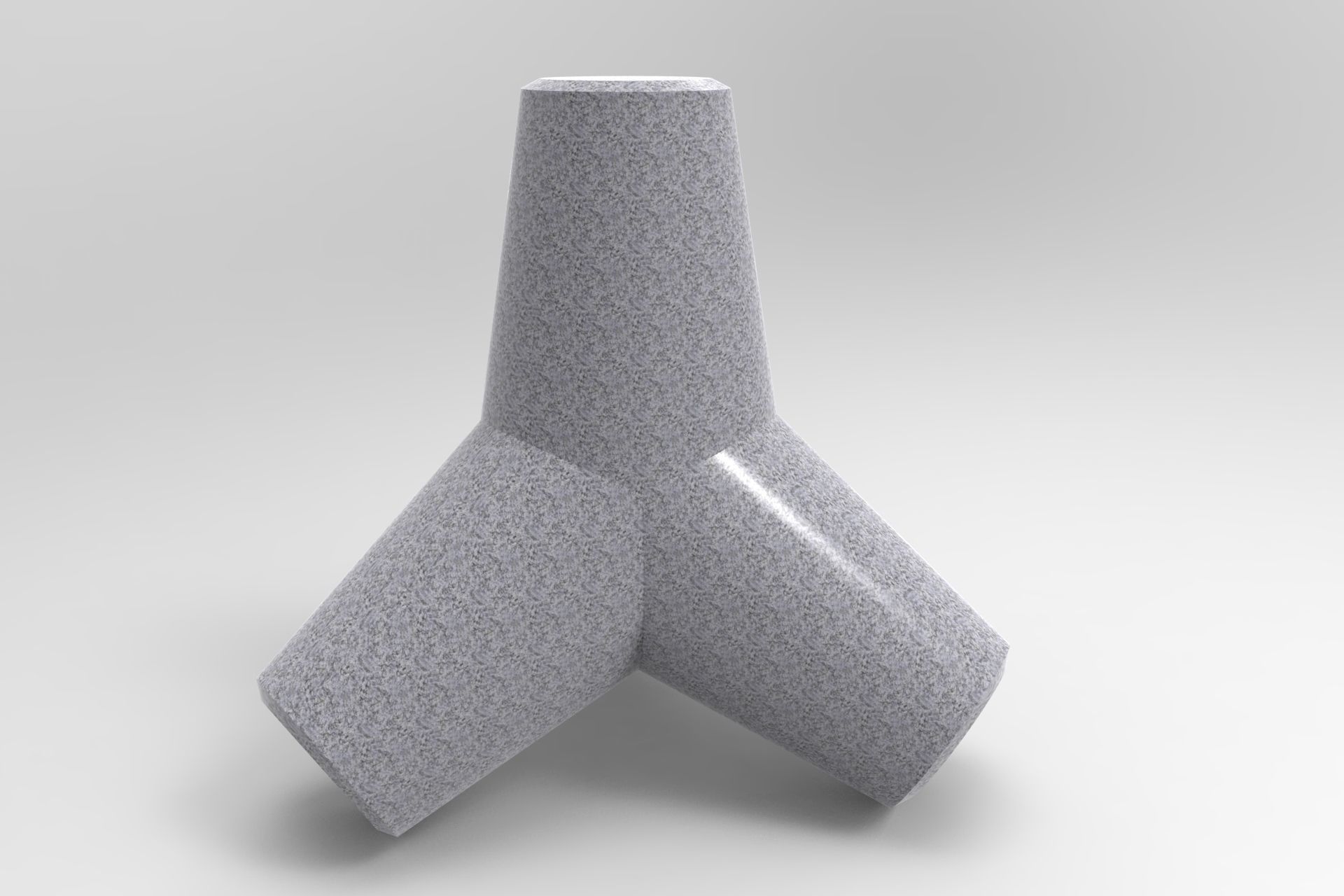 Tetrapod vase 3D model_12