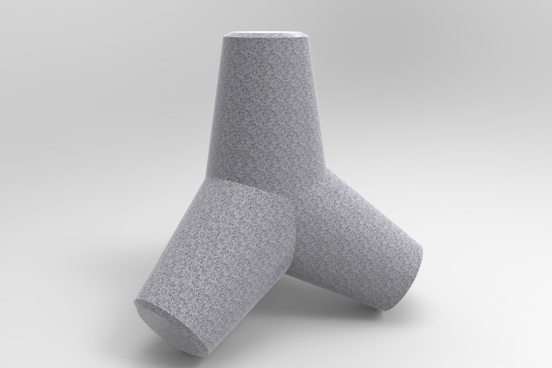 Tetrapod vase 3D model_11