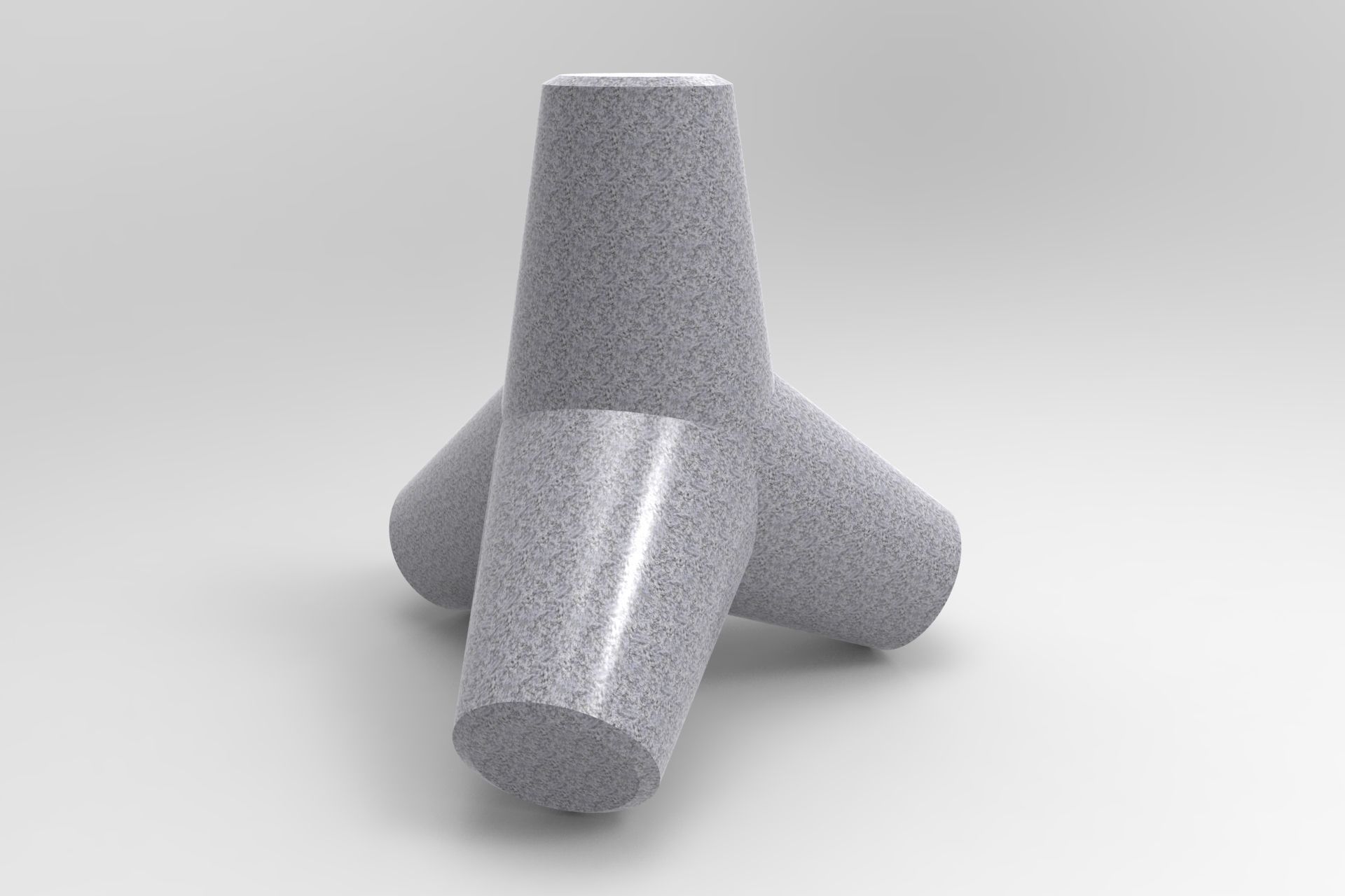 Tetrapod vase 3D model_3