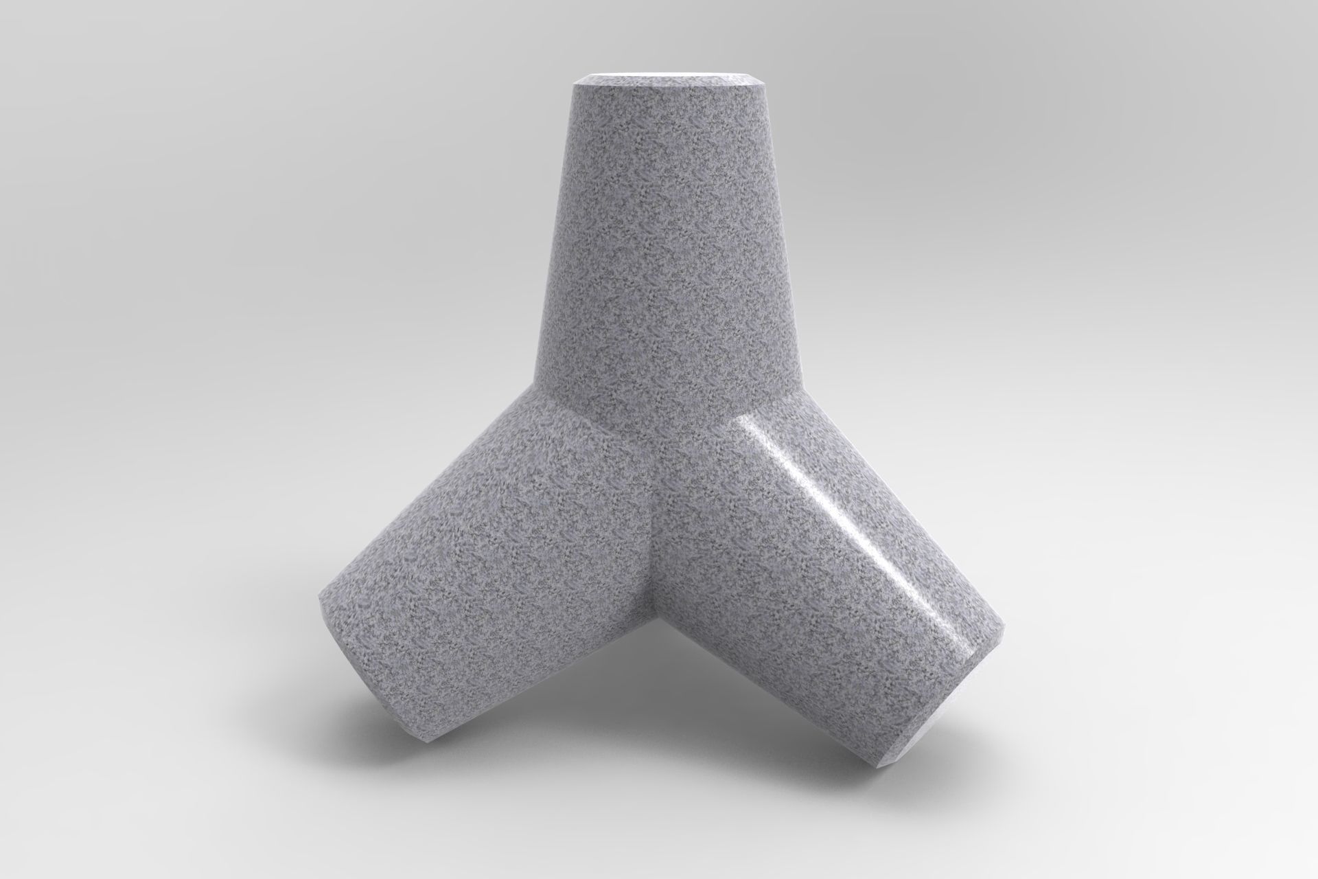 Tetrapod vase 3D model_6
