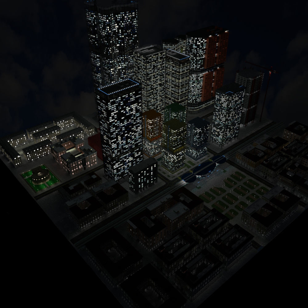 Cityscape00 city with buildings and trees 3D model_11