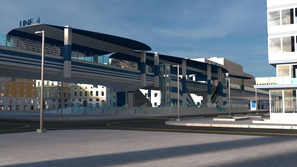 Cityscape00 city with buildings and trees 3D model_20