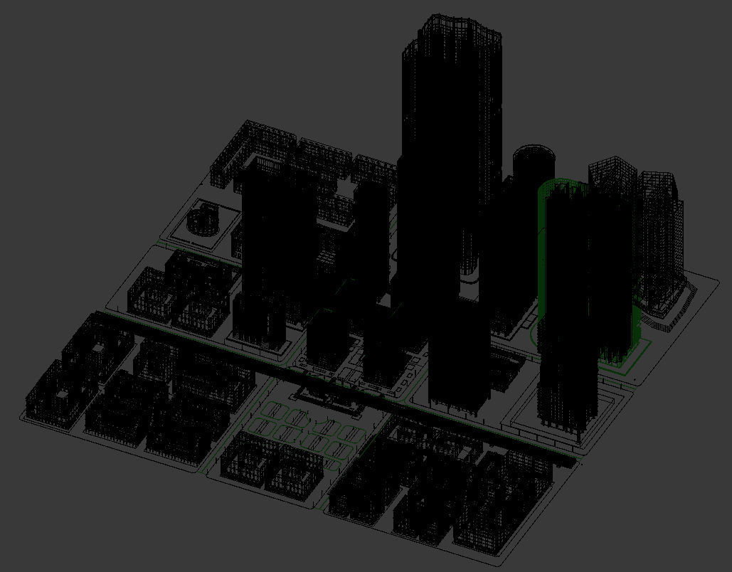 Cityscape00 city with buildings and trees 3D model_21