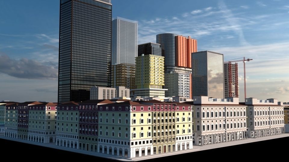 Cityscape00 city with buildings and trees 3D model_16