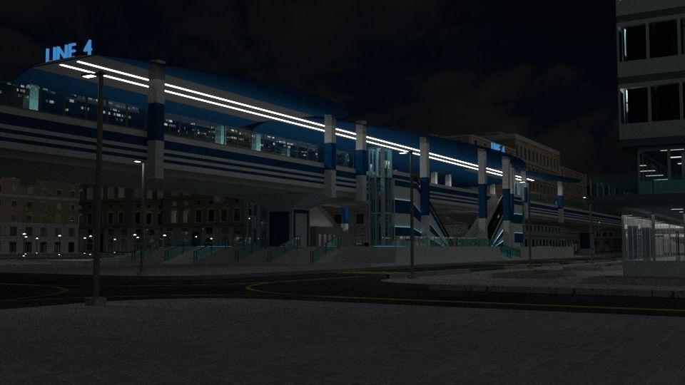 Cityscape00 city with buildings and trees 3D model_19