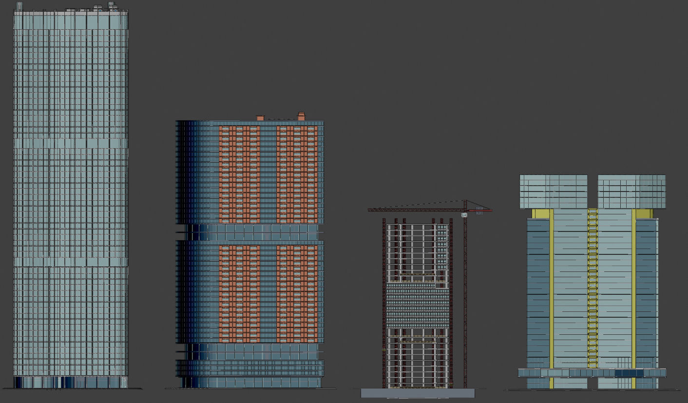 Cityscape00 city with buildings and trees 3D model_24