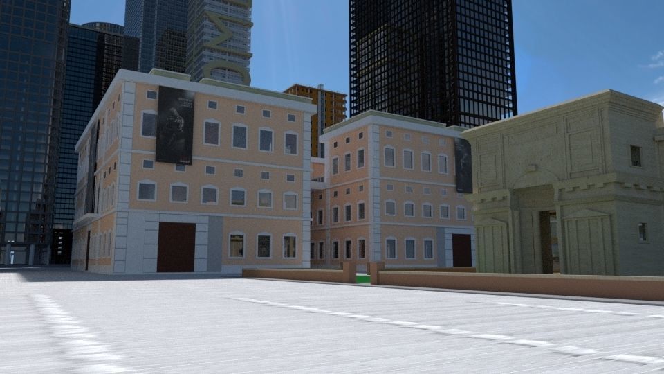 Cityscape00 city with buildings and trees 3D model_6