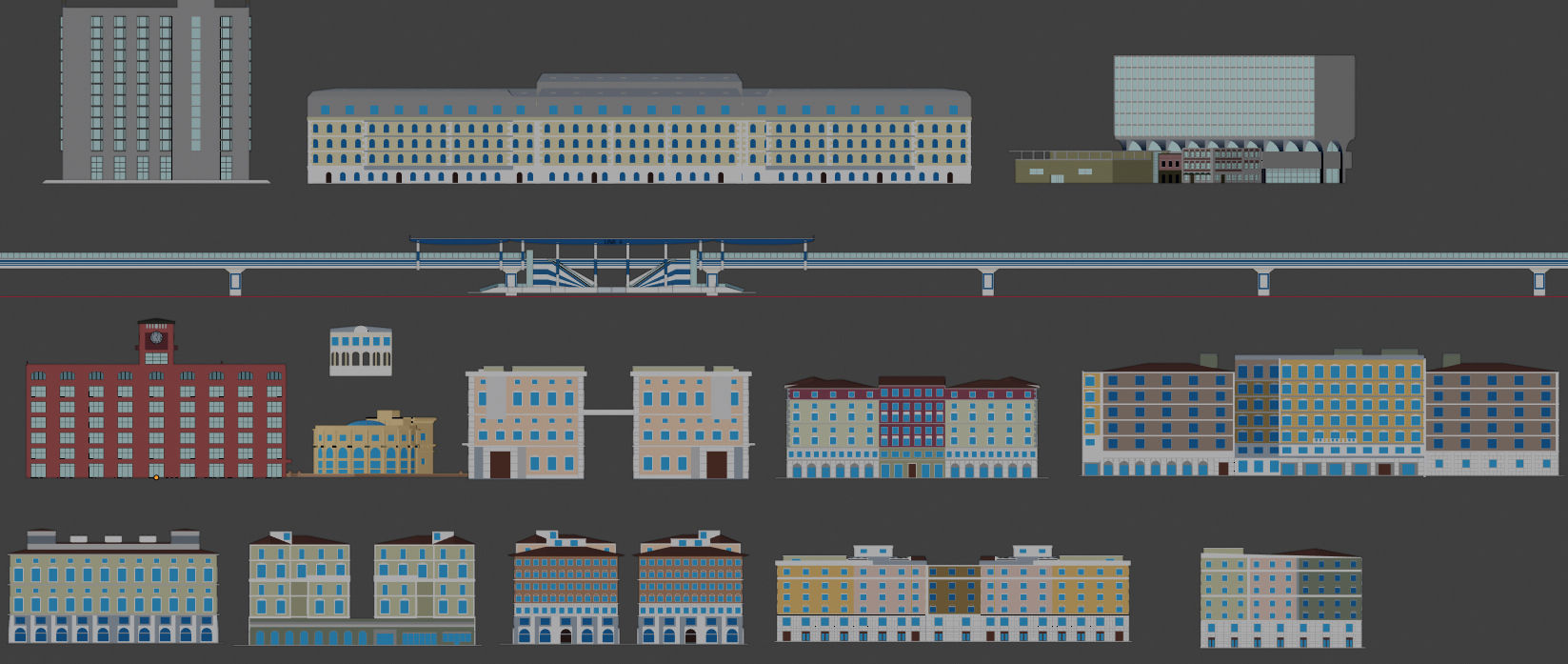 Cityscape00 city with buildings and trees 3D model_25