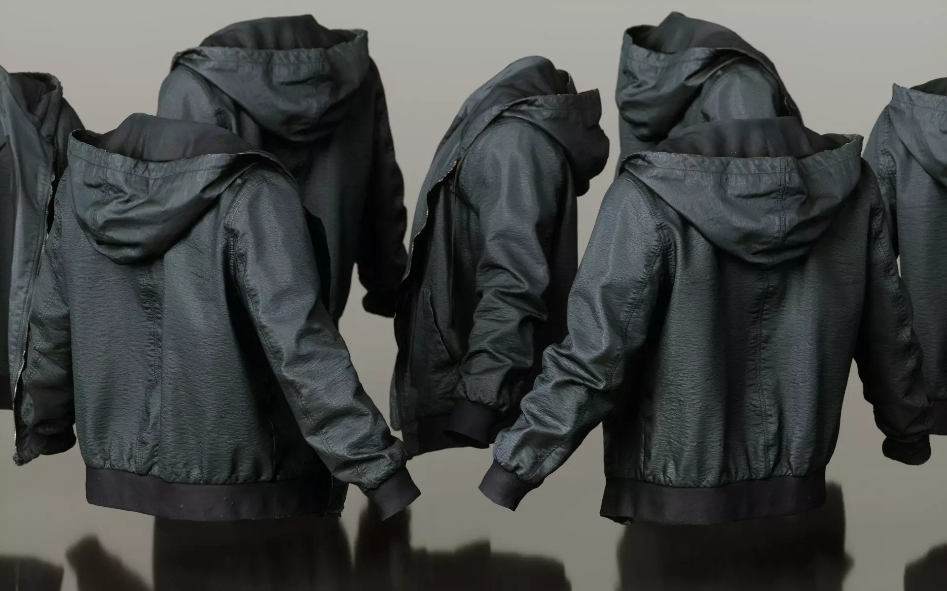 Mens Clothing Leather Jacket Open Low-poly 3D model