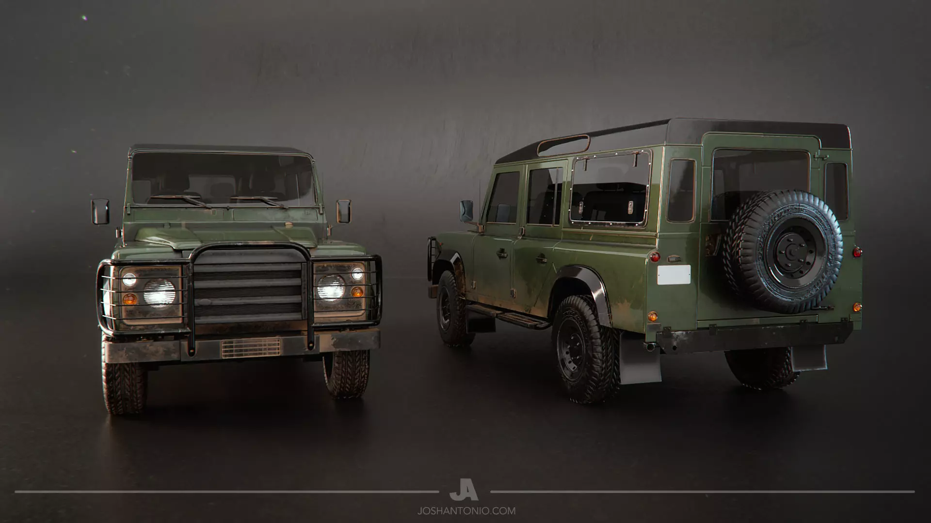 Land Rover Defender 110 Textured 3D Model 3D model