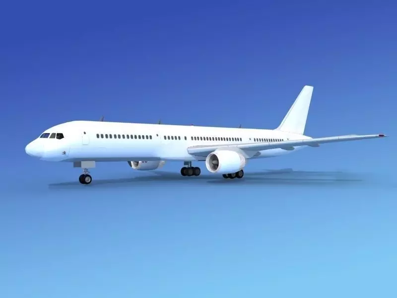 Boeing 757-200 Unmarked 4 3D model_0