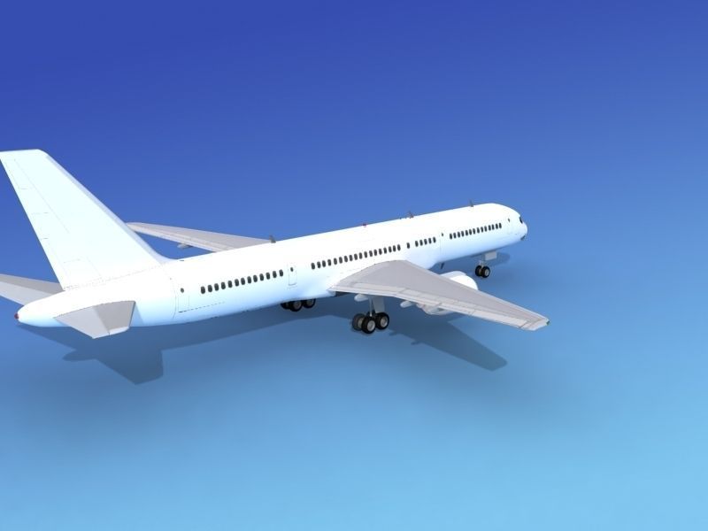 Boeing 757-200 Unmarked 4 3D model_6