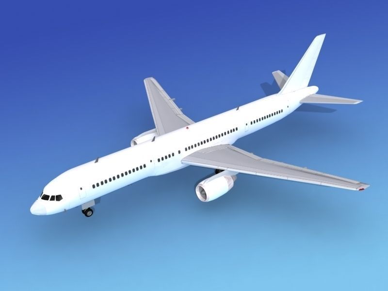 Boeing 757-200 Unmarked 4 3D model_10