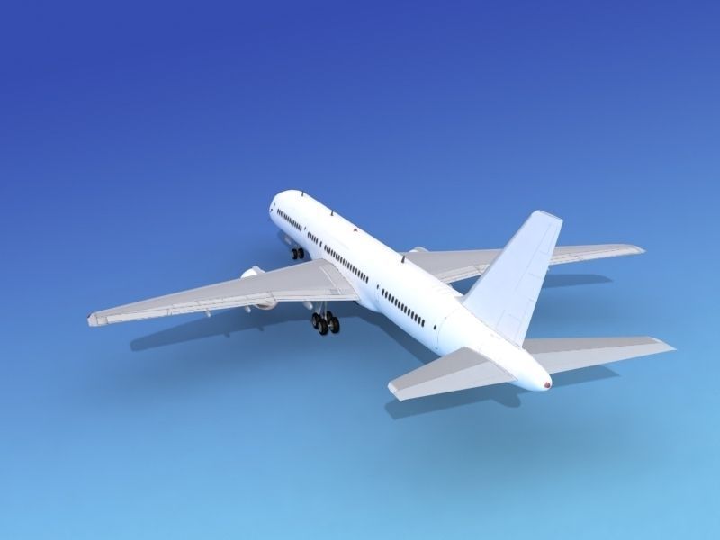 Boeing 757-200 Unmarked 4 3D model_9
