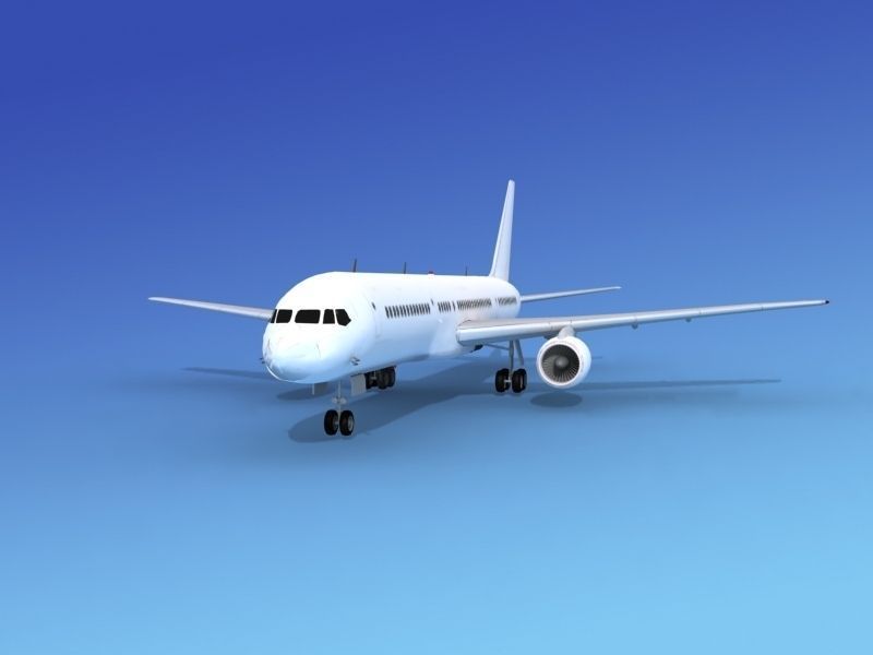 Boeing 757-200 Unmarked 4 3D model_4