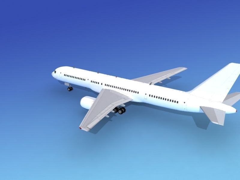 Boeing 757-200 Unmarked 4 3D model_7