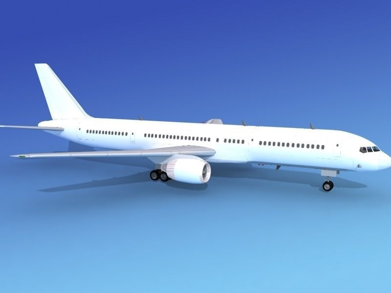 Boeing 757-200 Unmarked 4 3D model_2
