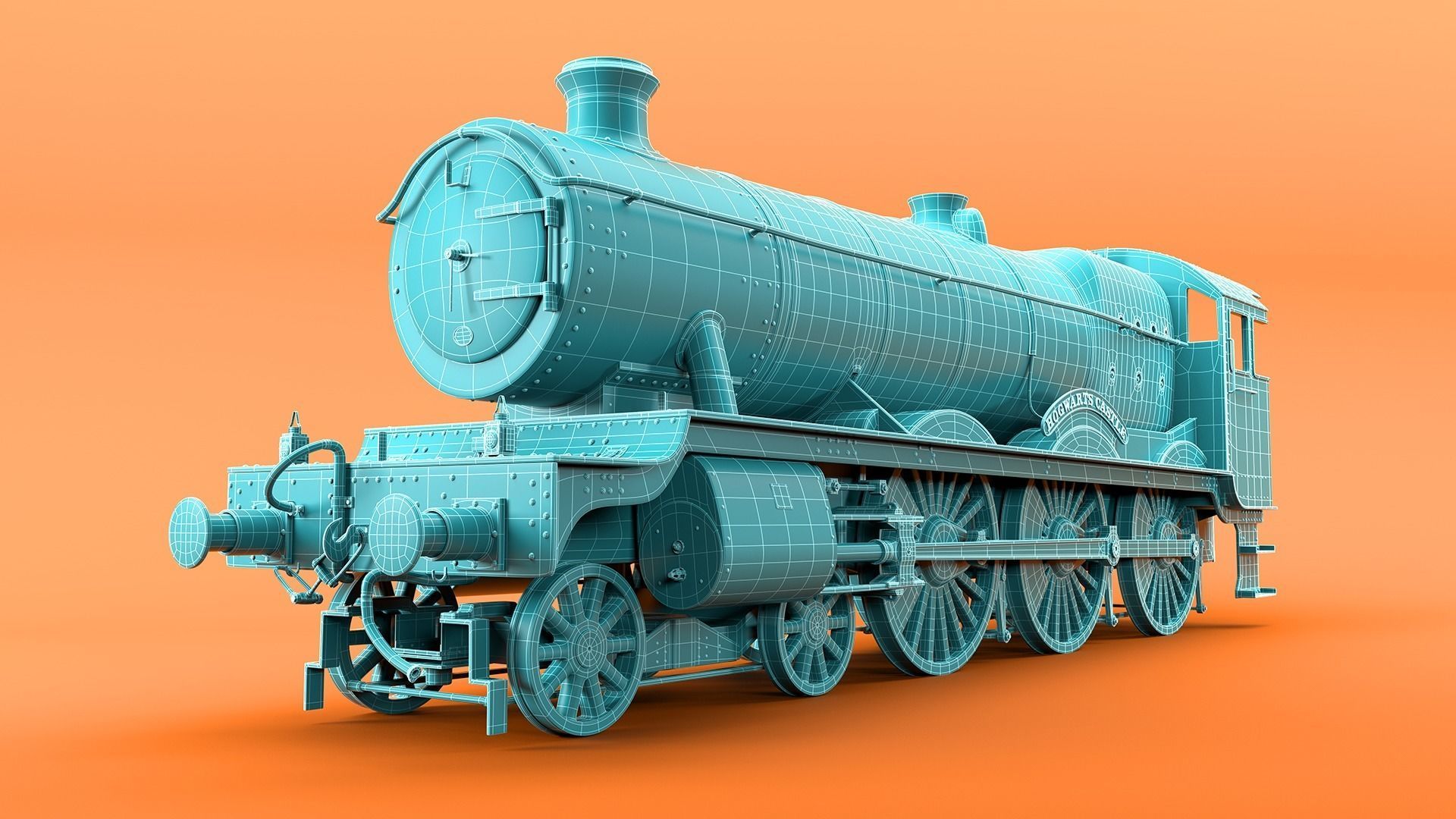 Hogwarts Express 3D Model 3D model_3
