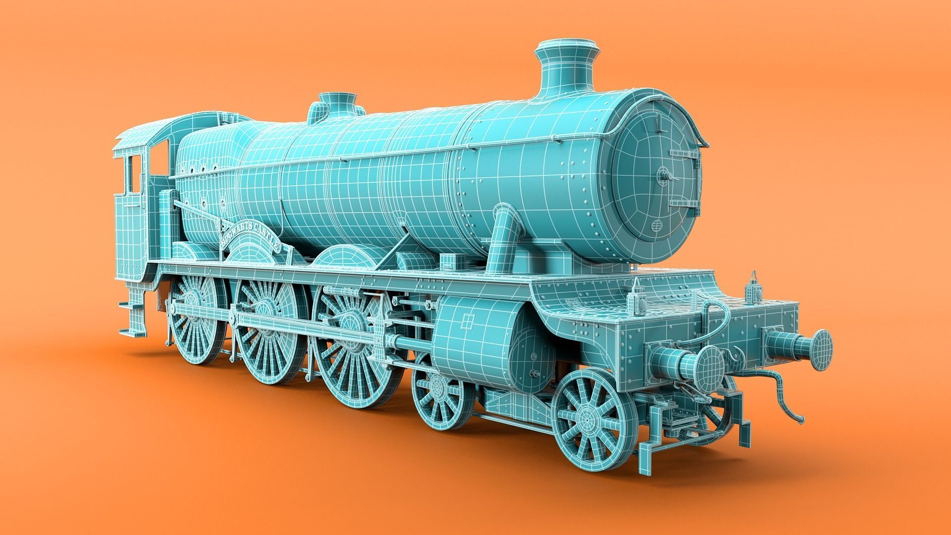 Hogwarts Express 3D Model 3D model_1