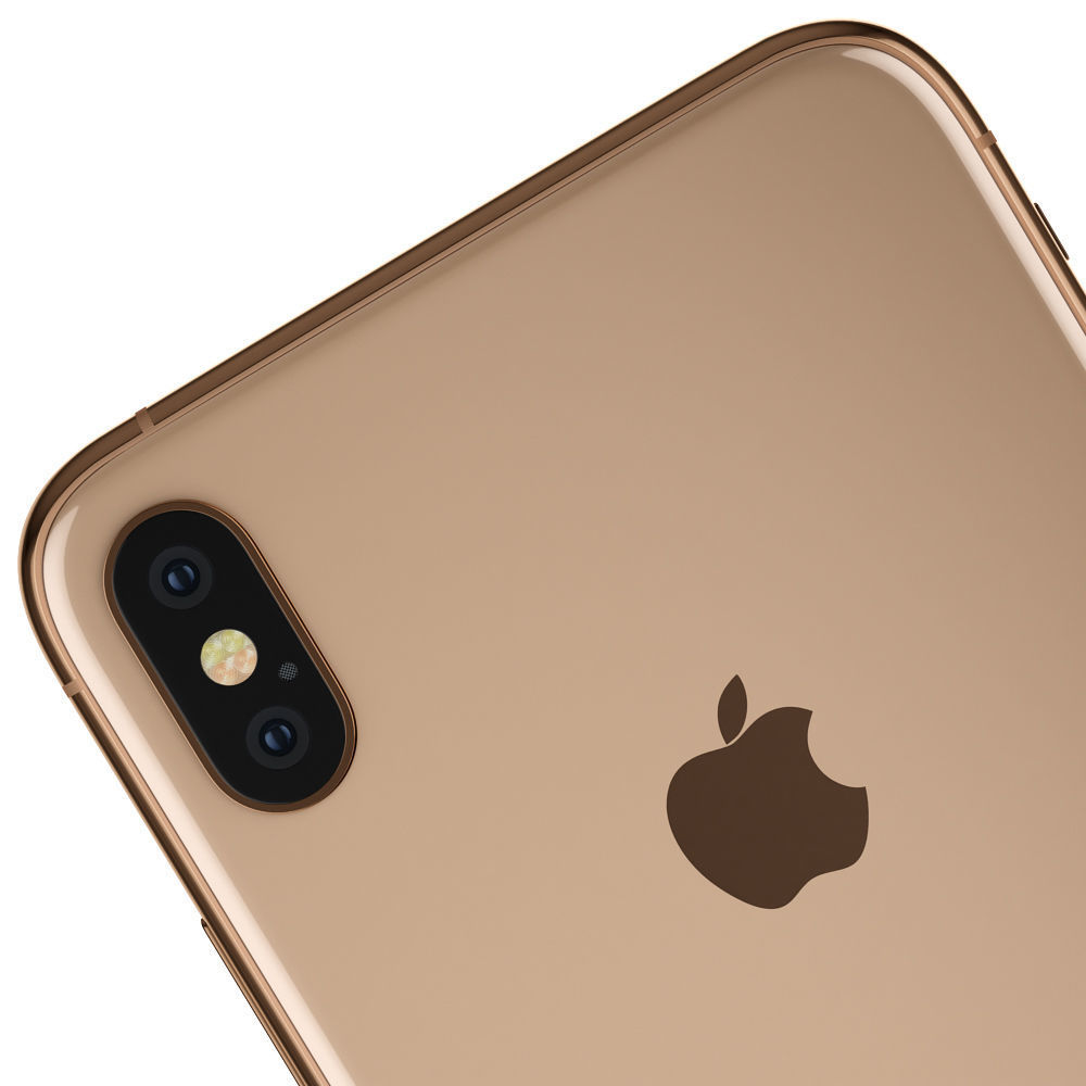 Apple iPhone XS MAX Gold 3D model_10