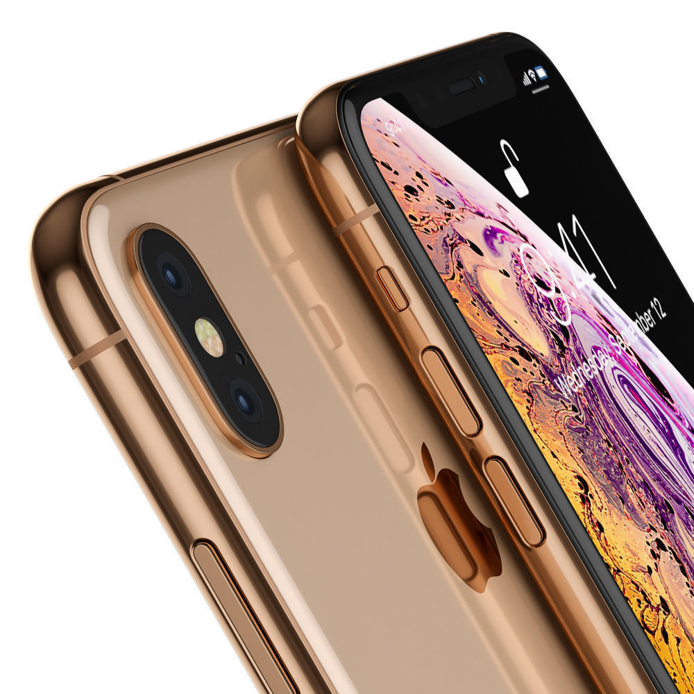 Apple iPhone XS MAX Gold 3D model_5