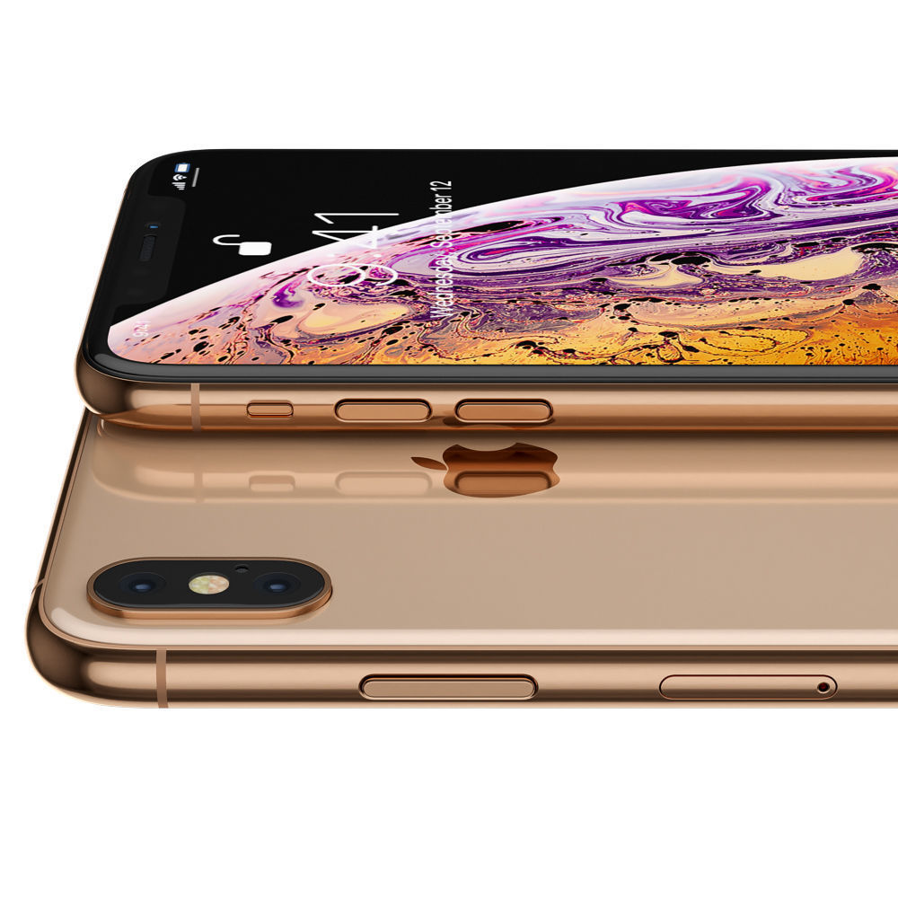 Apple iPhone XS MAX Gold 3D model_6