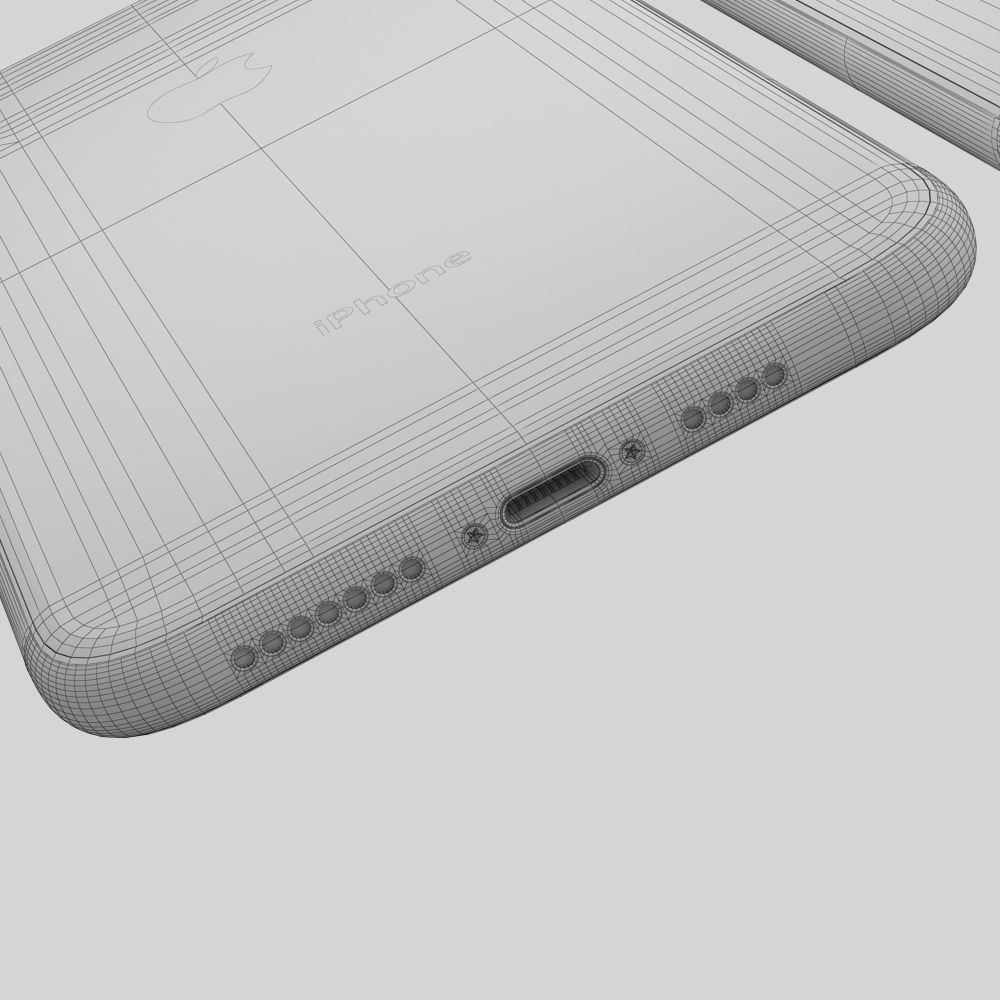 Apple iPhone XS MAX Gold 3D model_14