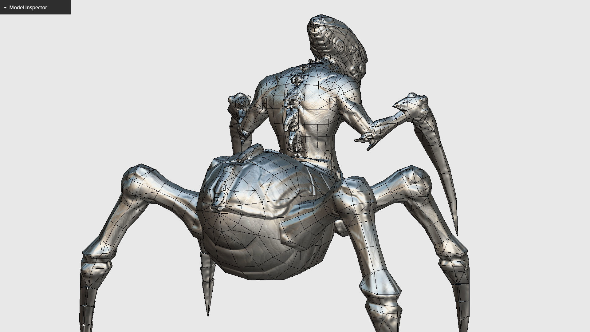 Arthropod Alien Hornbeam Bug Game Character Low-poly 3D model_25