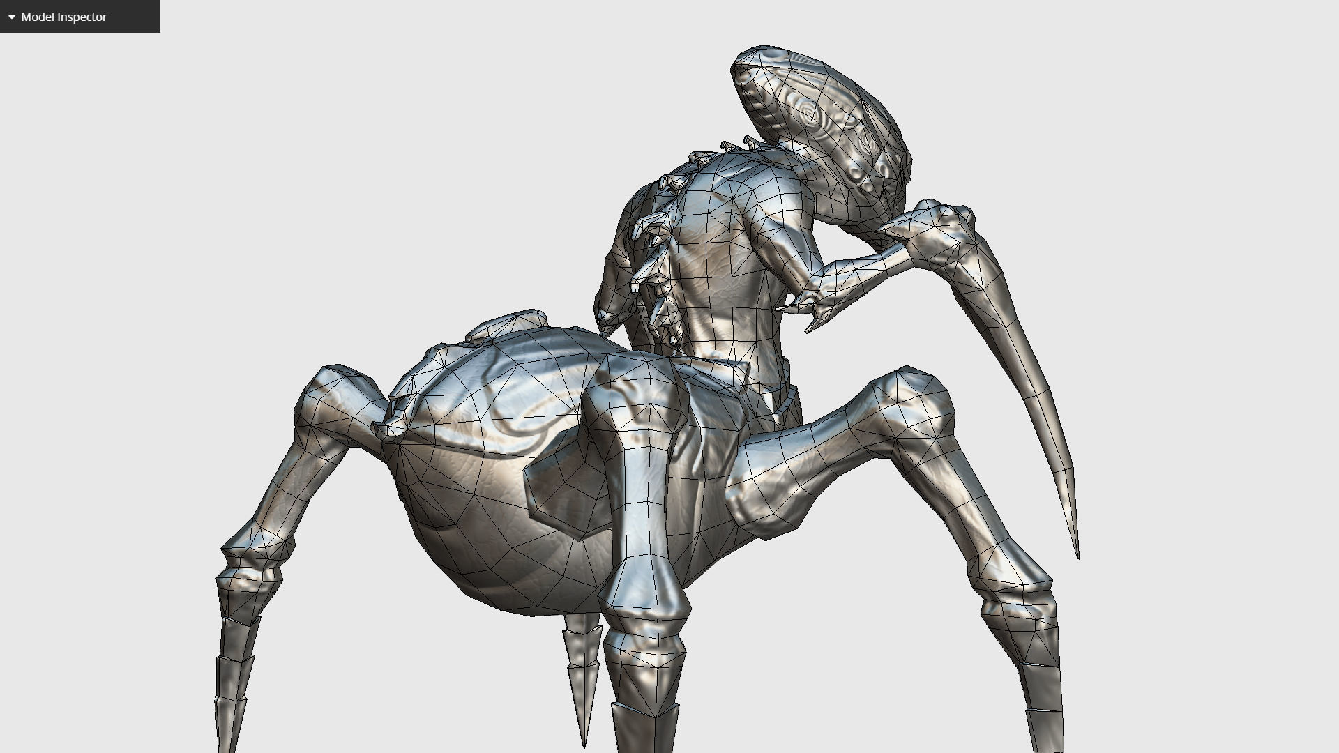 Arthropod Alien Hornbeam Bug Game Character Low-poly 3D model_26