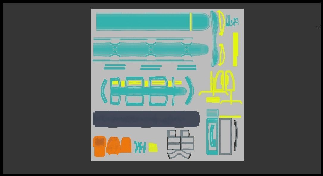 Sci-fi subway car II PBR 3D model_18