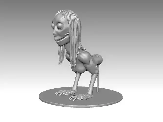 momo - mother bird 3D print model