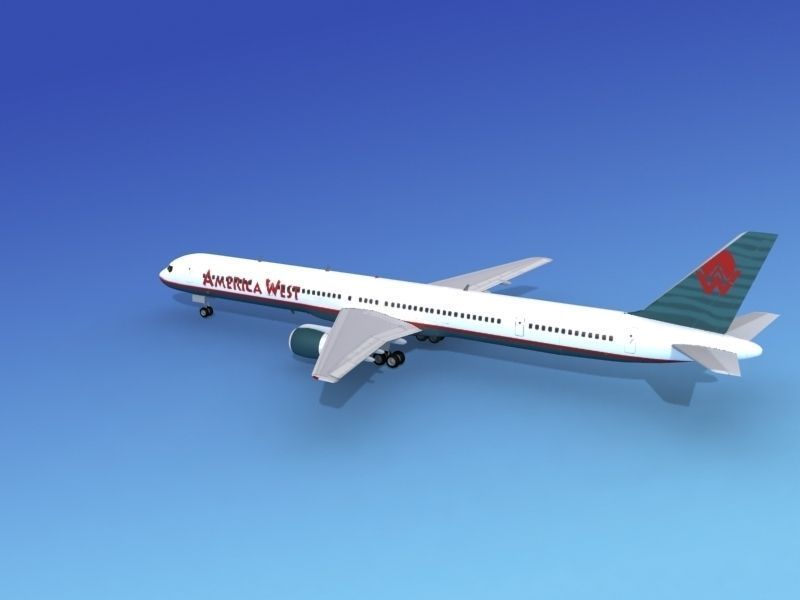 Boeing 757-300 America West 1 3D model_7