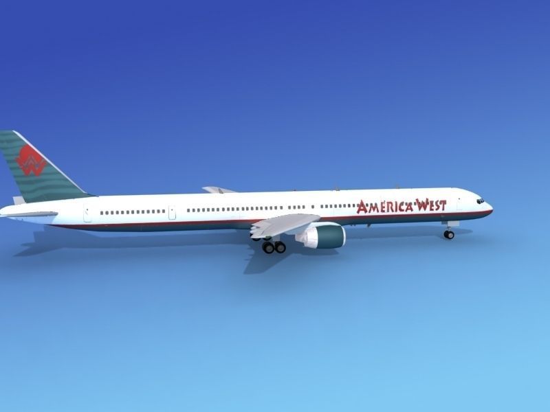 Boeing 757-300 America West 1 3D model_4