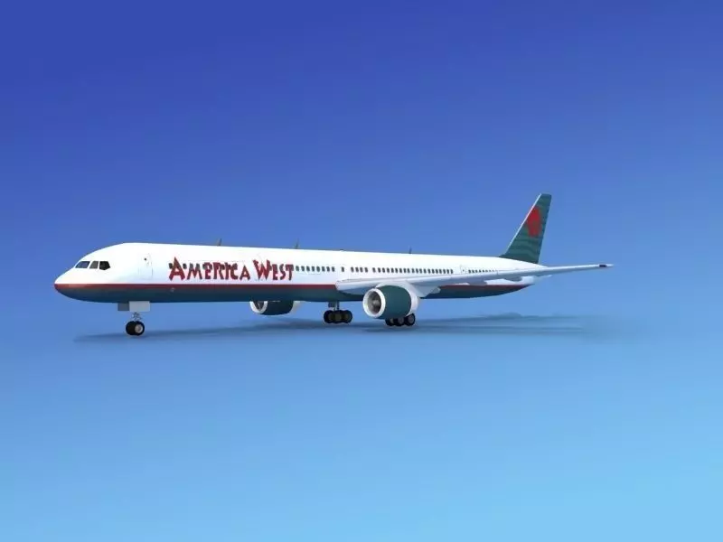 Boeing 757-300 America West 1 3D model_0