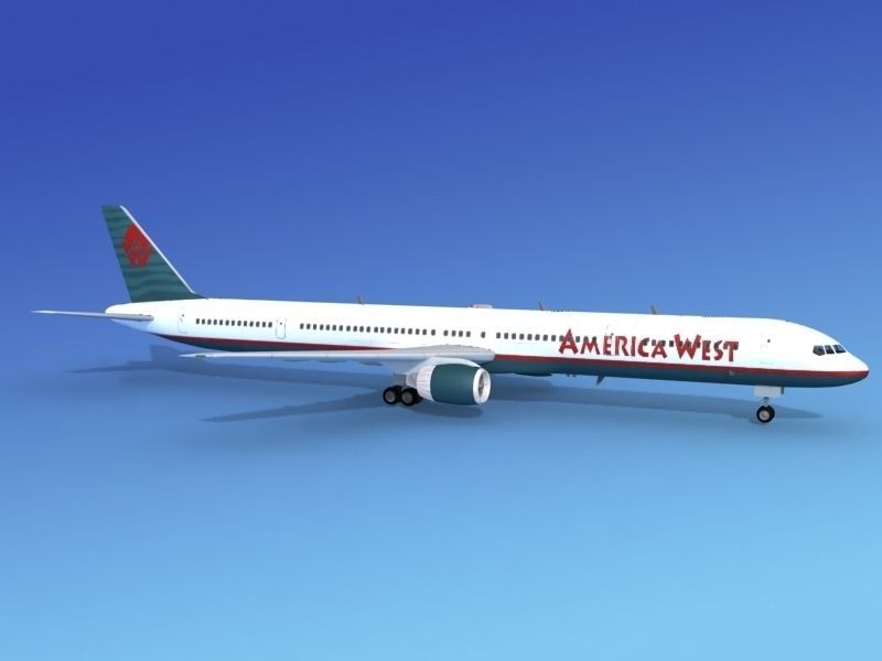 Boeing 757-300 America West 1 3D model_2