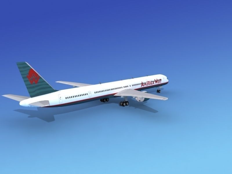 Boeing 757-300 America West 1 3D model_5