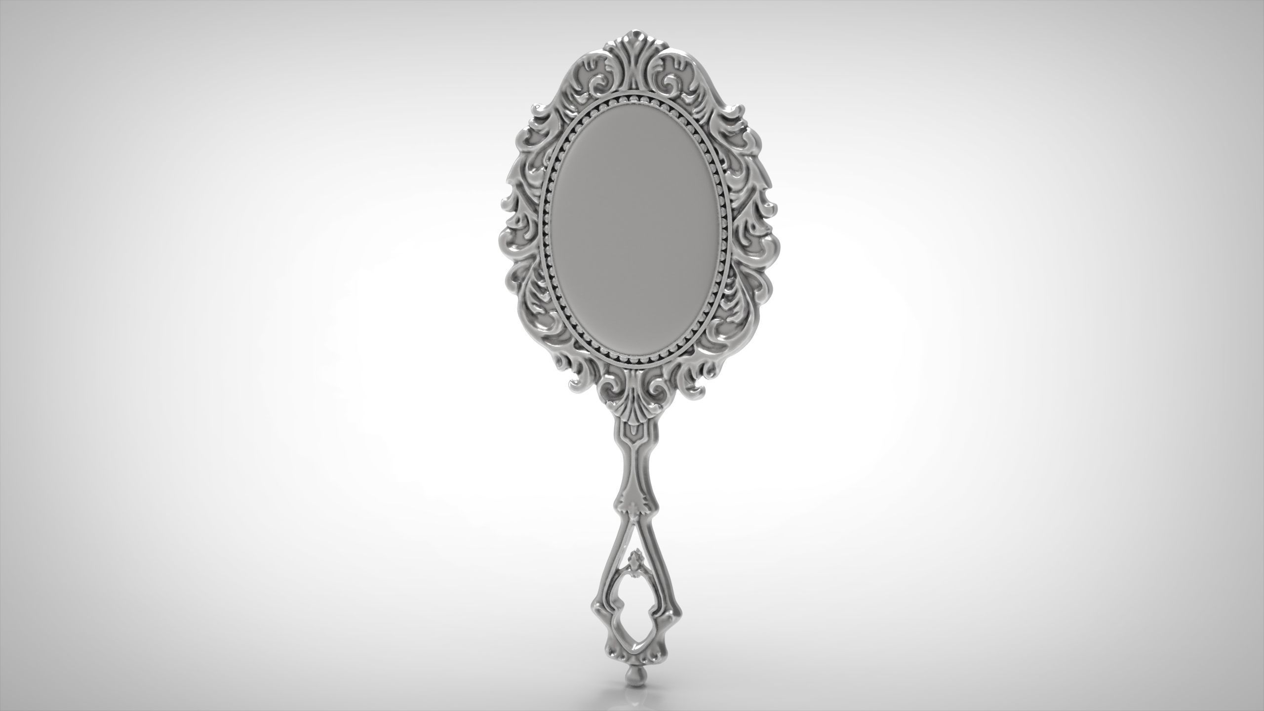 Mirror ornate 3D print model_2