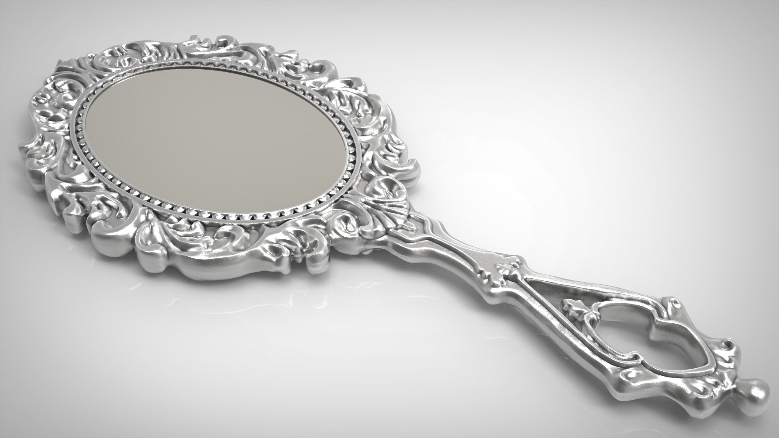 Mirror ornate 3D print model_3