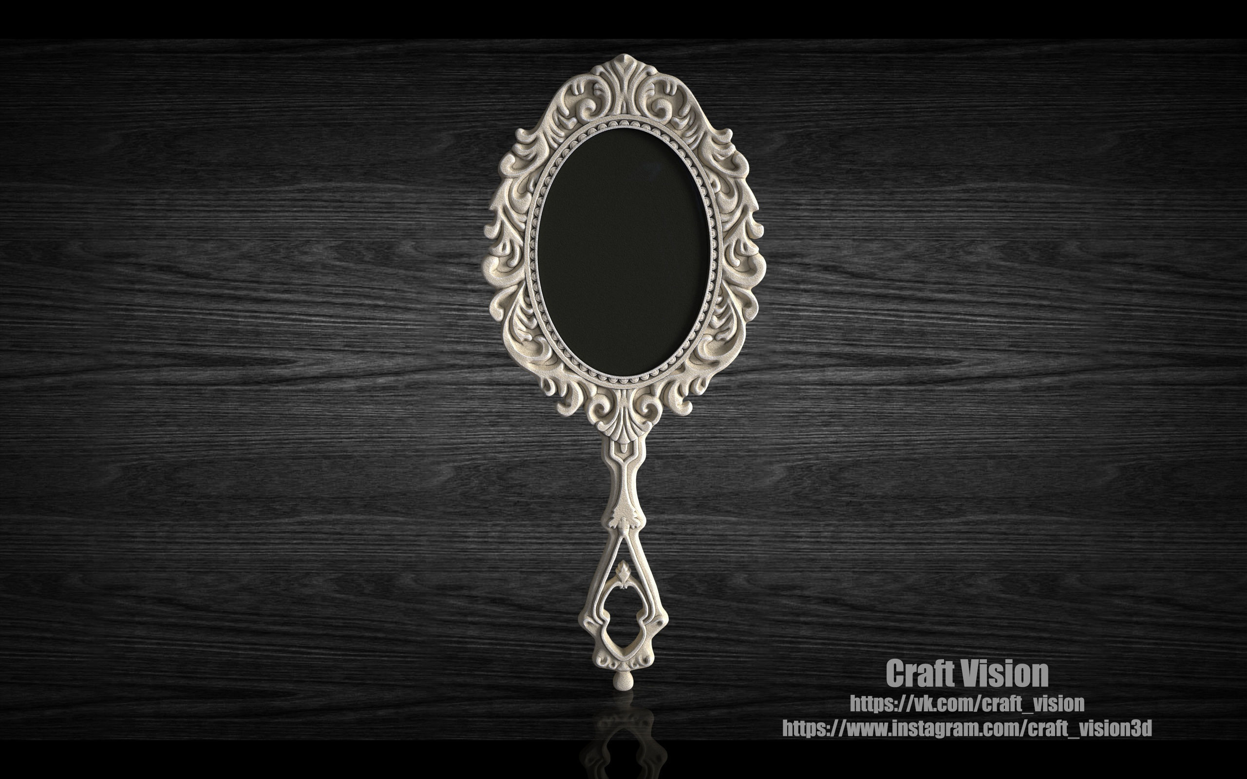 Mirror ornate 3D print model_1