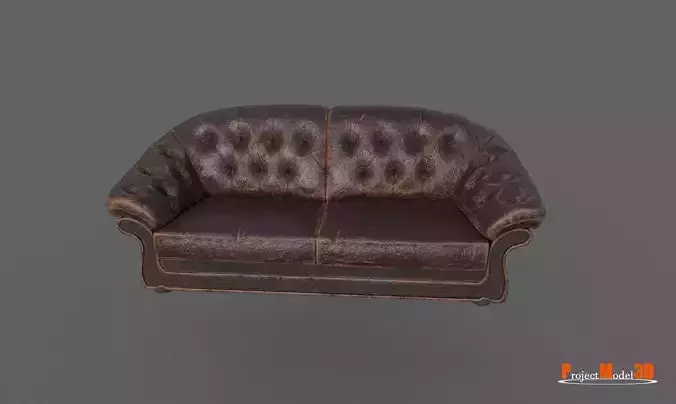 Old Sofa-Version 01A 3D model