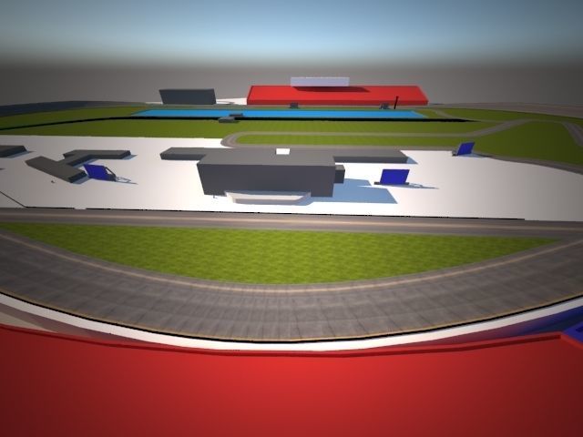 Daytona International Speedway Low-poly 3D model_2
