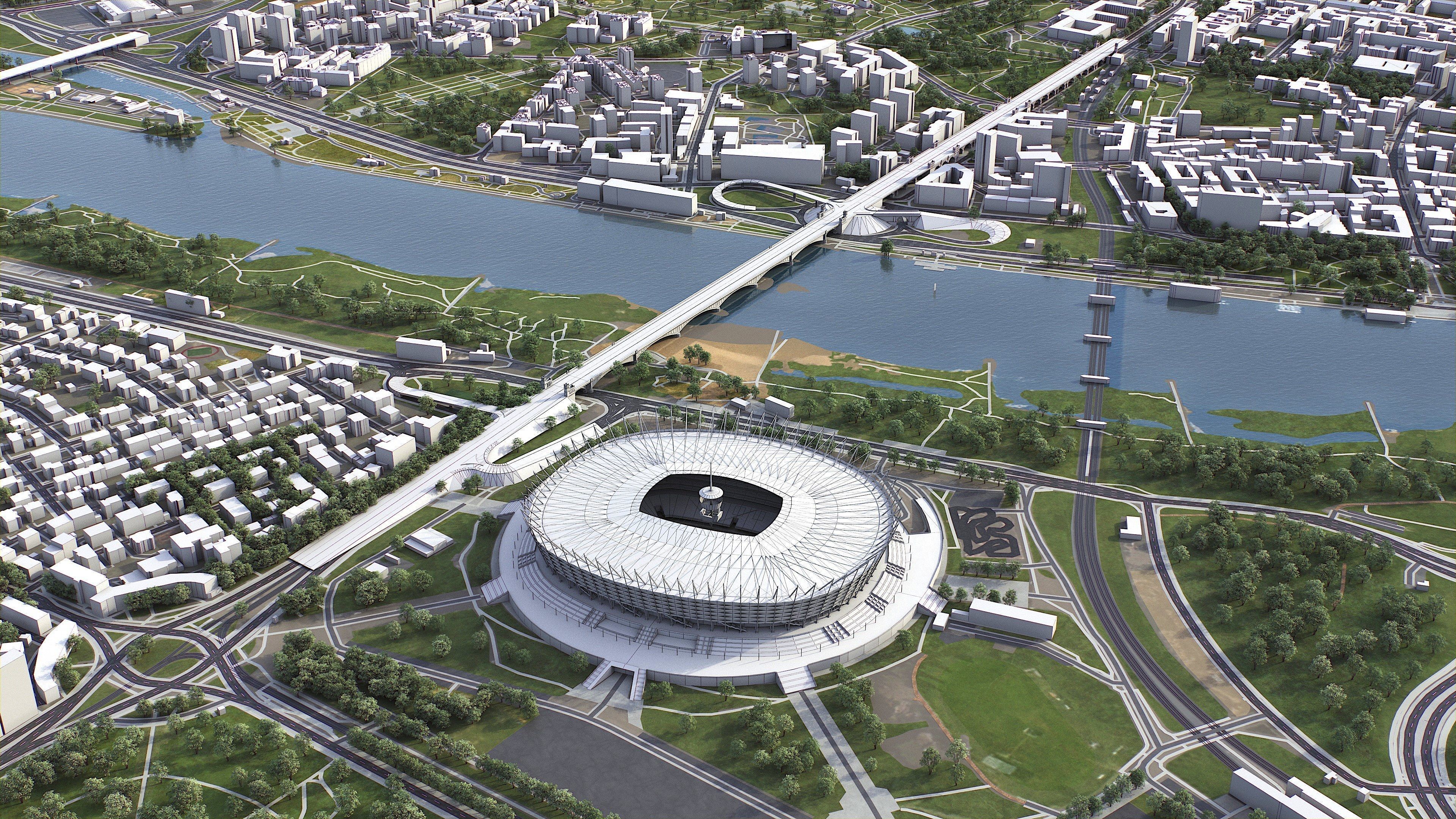 Warsaw Low-poly 3D model_30