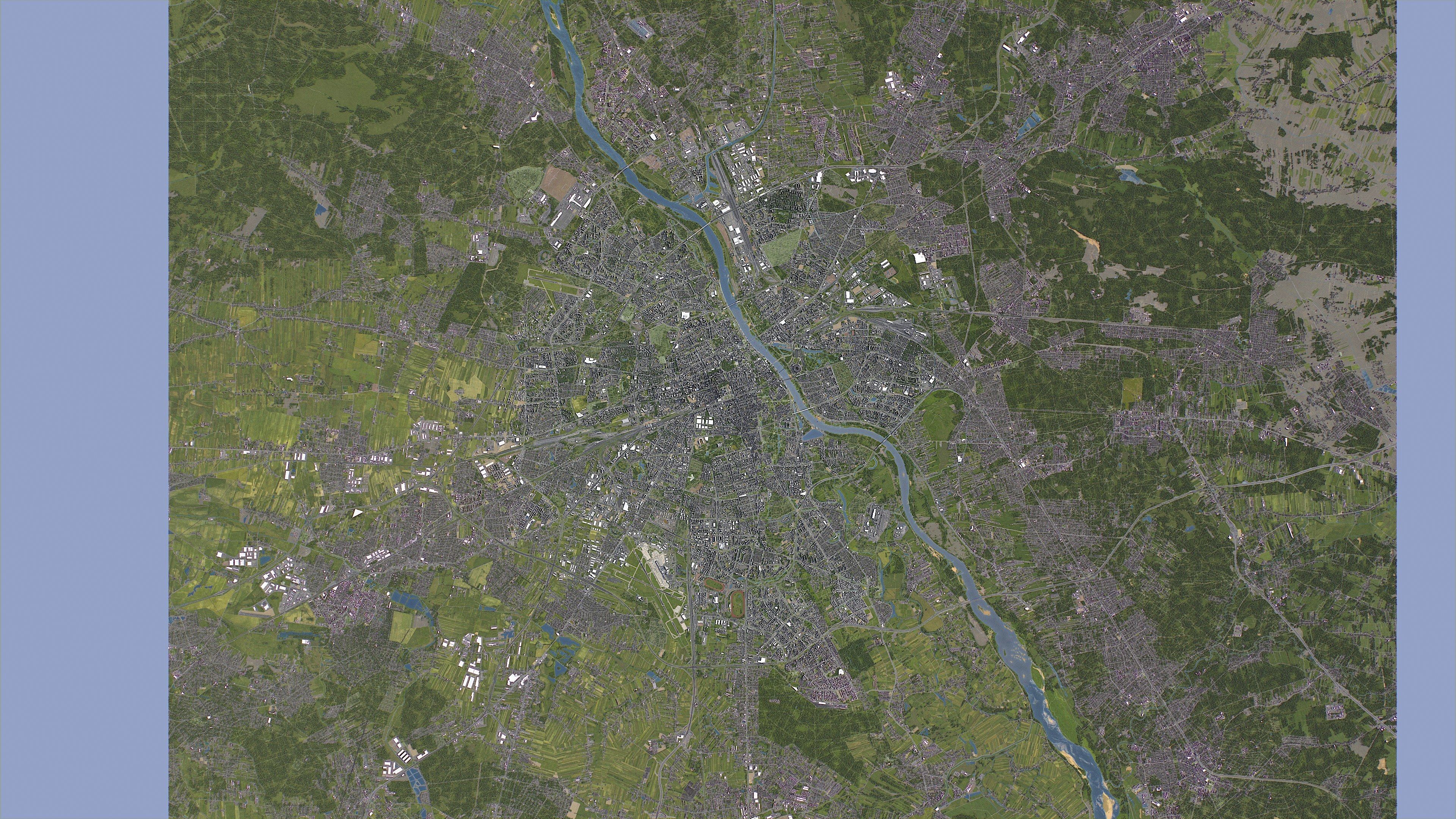 Warsaw Low-poly 3D model_10