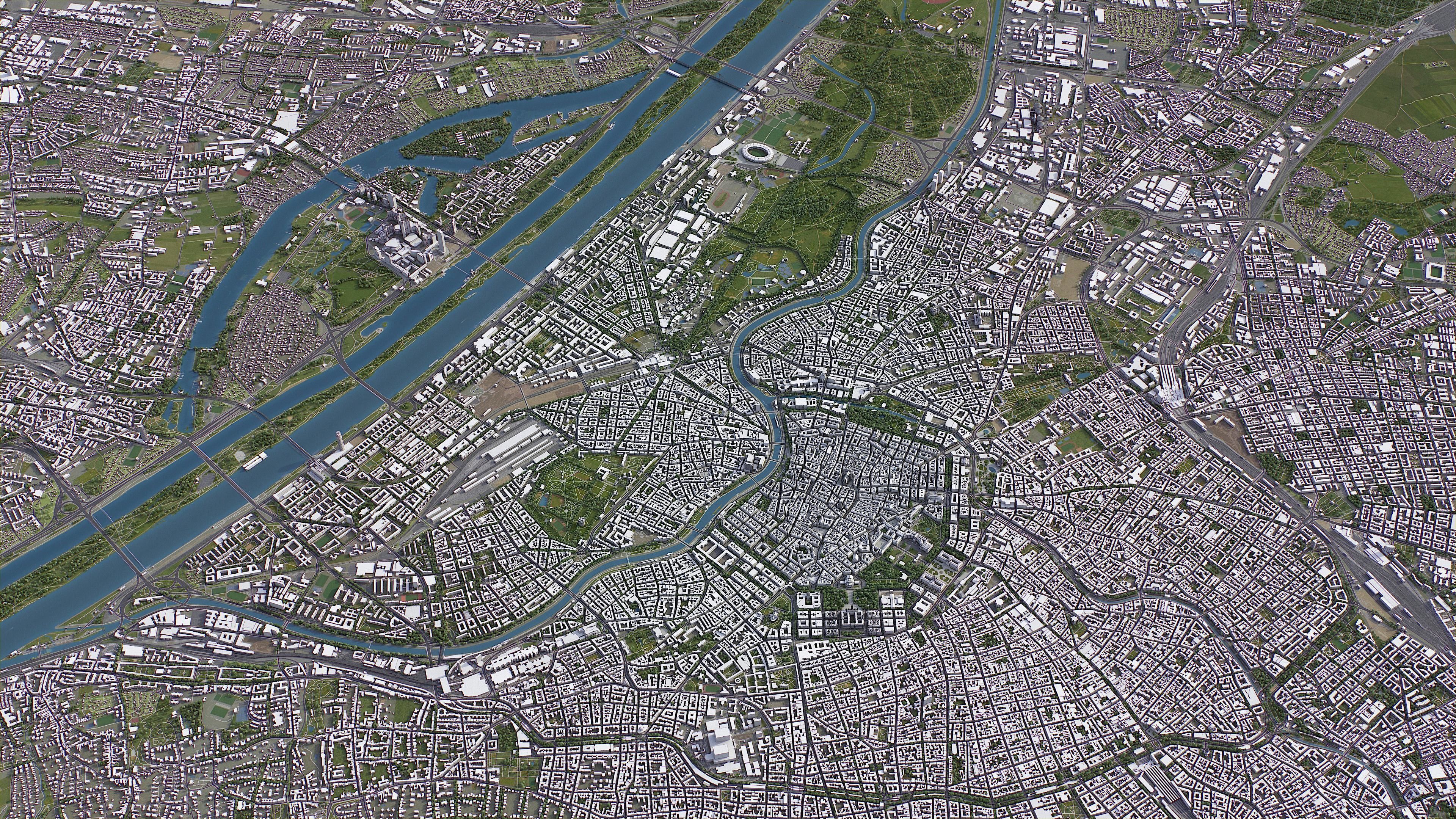 Vienna Low-poly 3D model_10