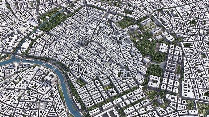 Vienna Low-poly 3D model 6