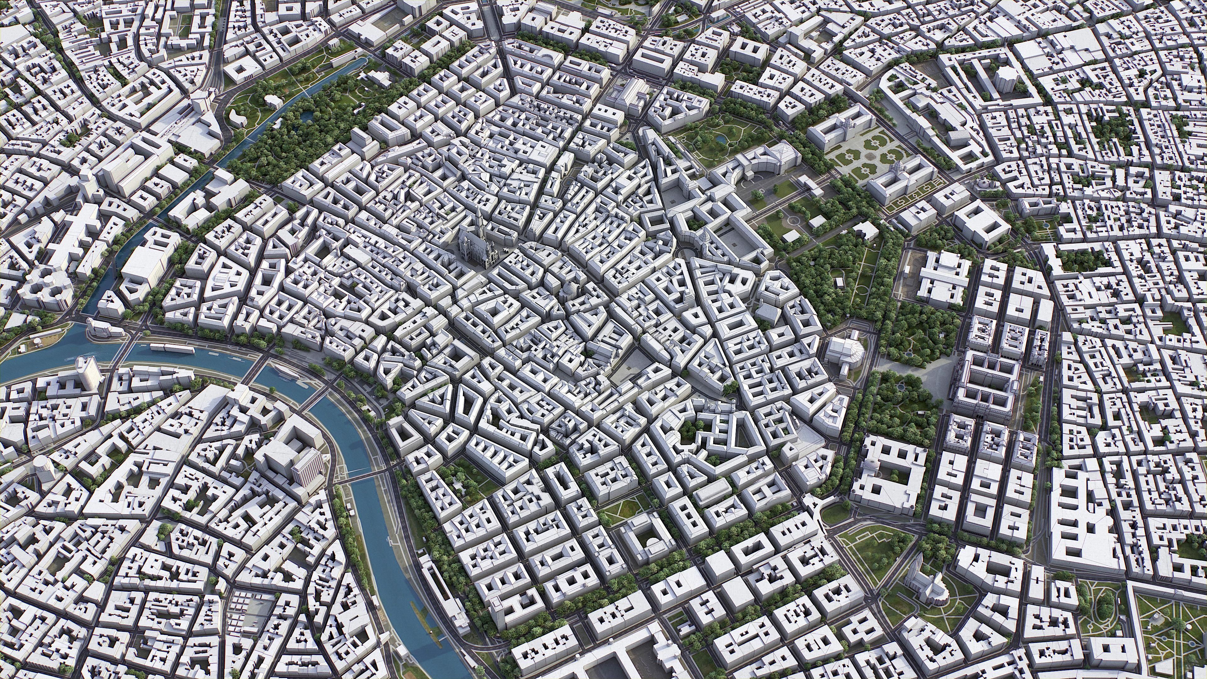 Vienna Low-poly 3D model_5