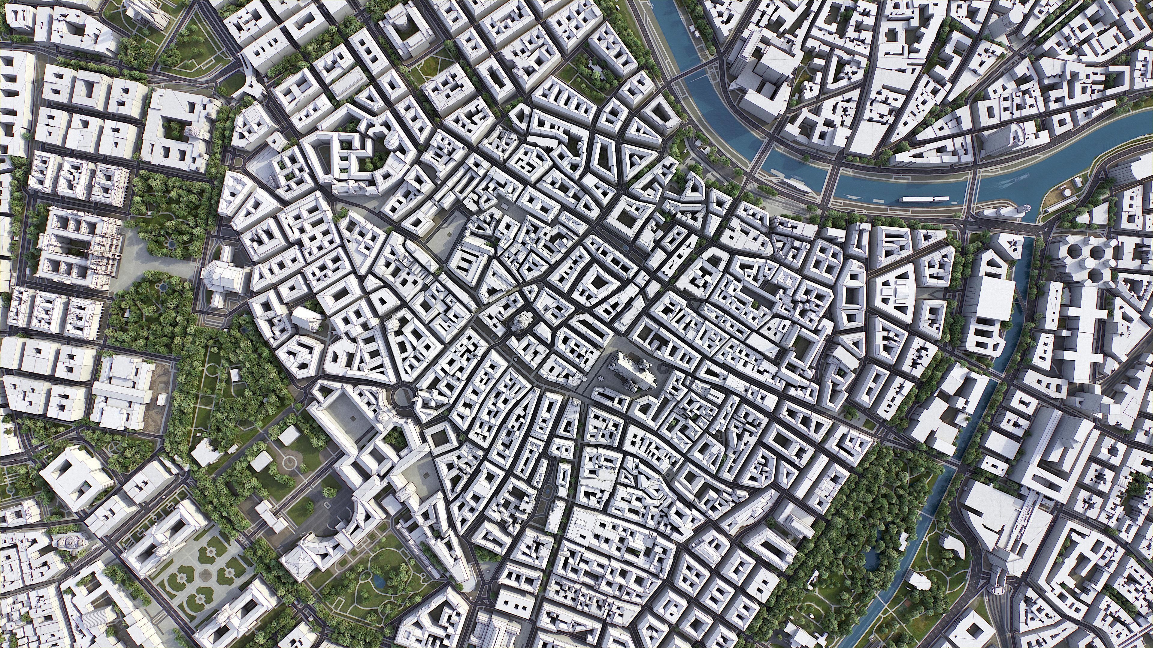 Vienna Low-poly 3D model_8