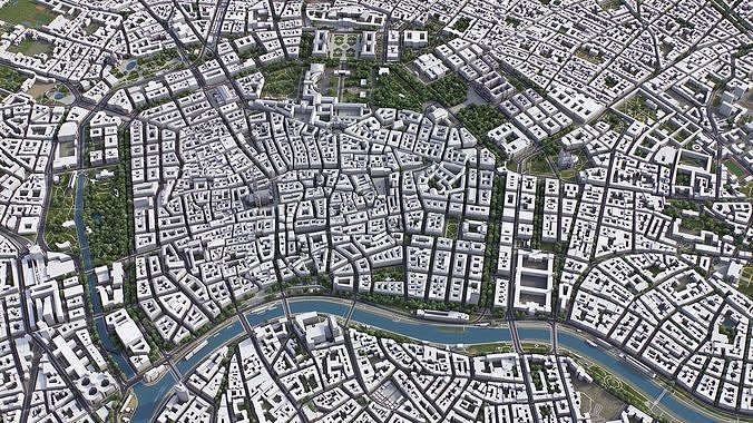 Vienna Low-poly 3D model 7
