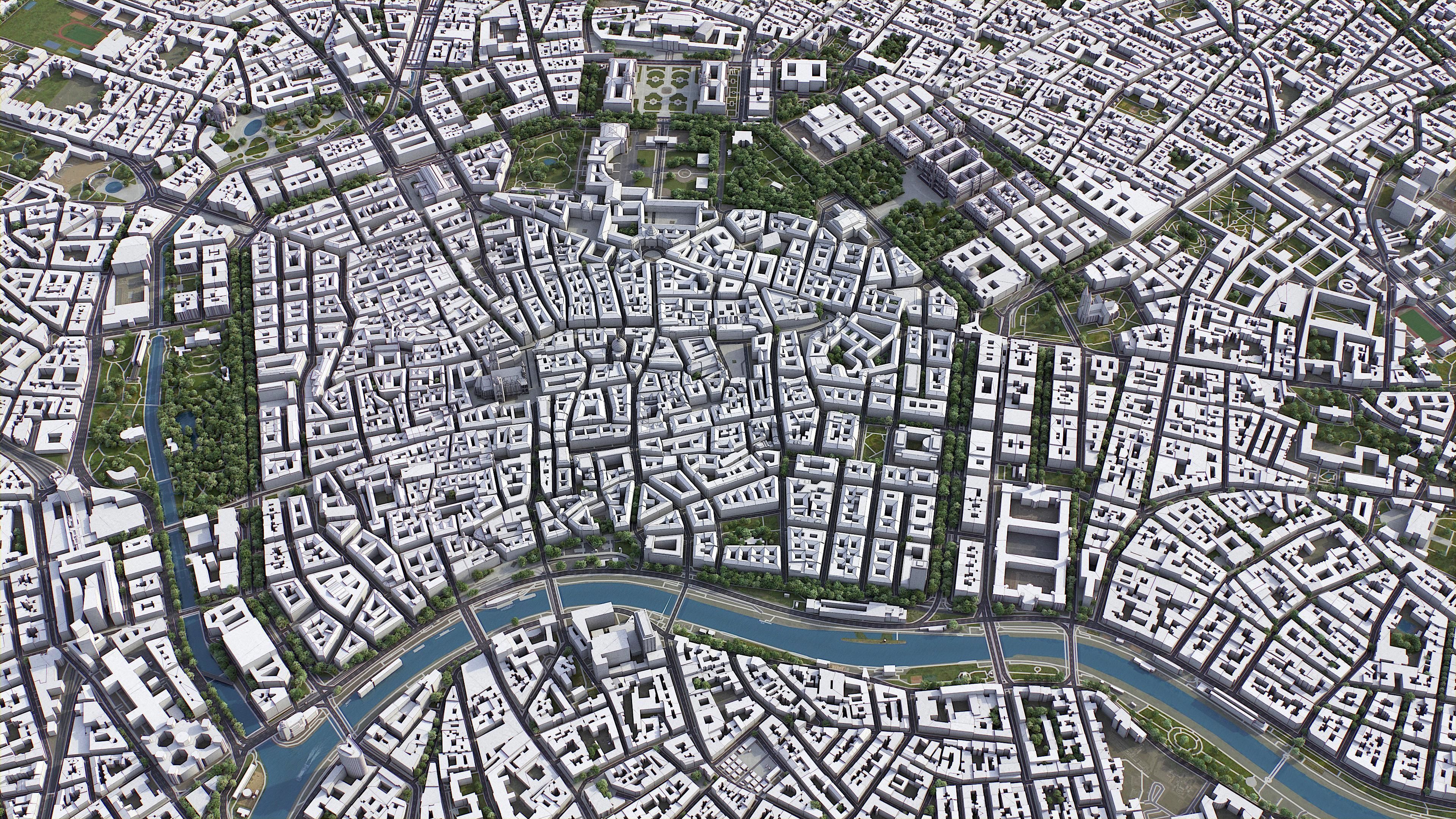 Vienna Low-poly 3D model_6