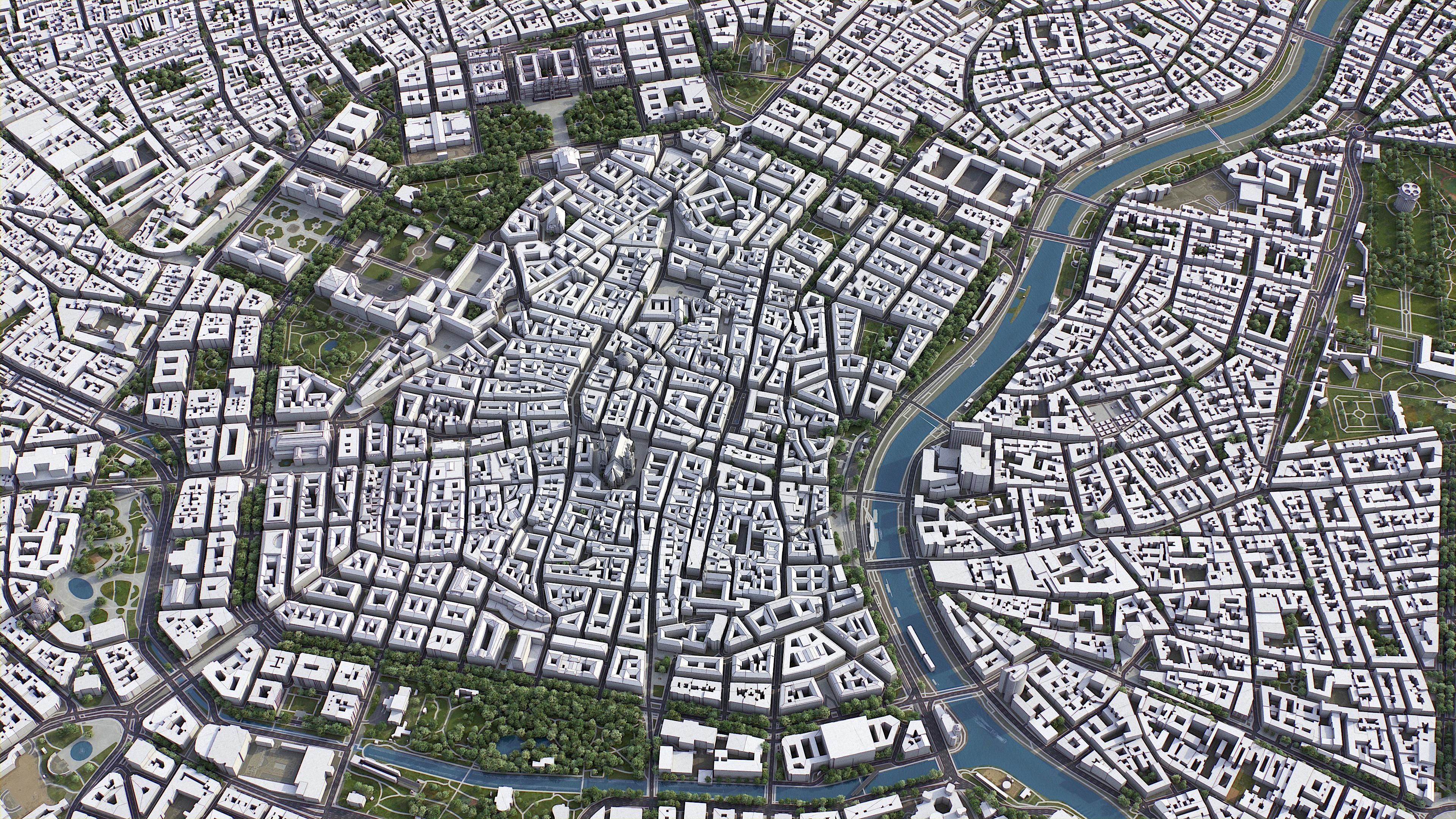 Vienna Low-poly 3D model_7